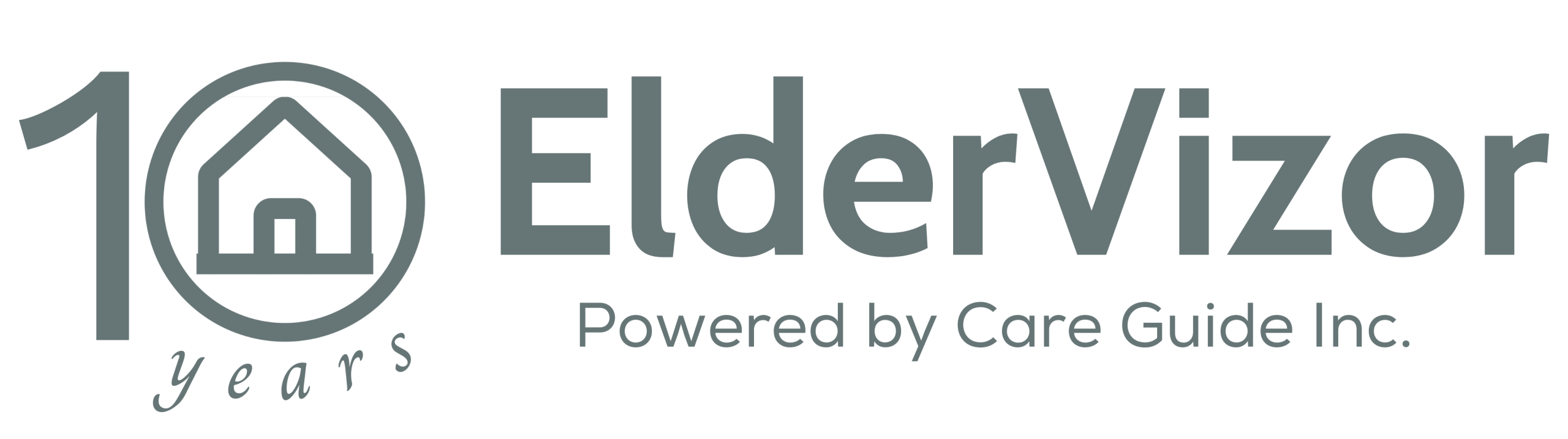 ElderVizor Transparent bg - gray logo